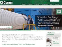 Tablet Screenshot of corma.com